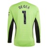 Maillot de Gardien à Manches Longues Manchester United De Gea 1 Domicile 2023-24 Pour Enfant